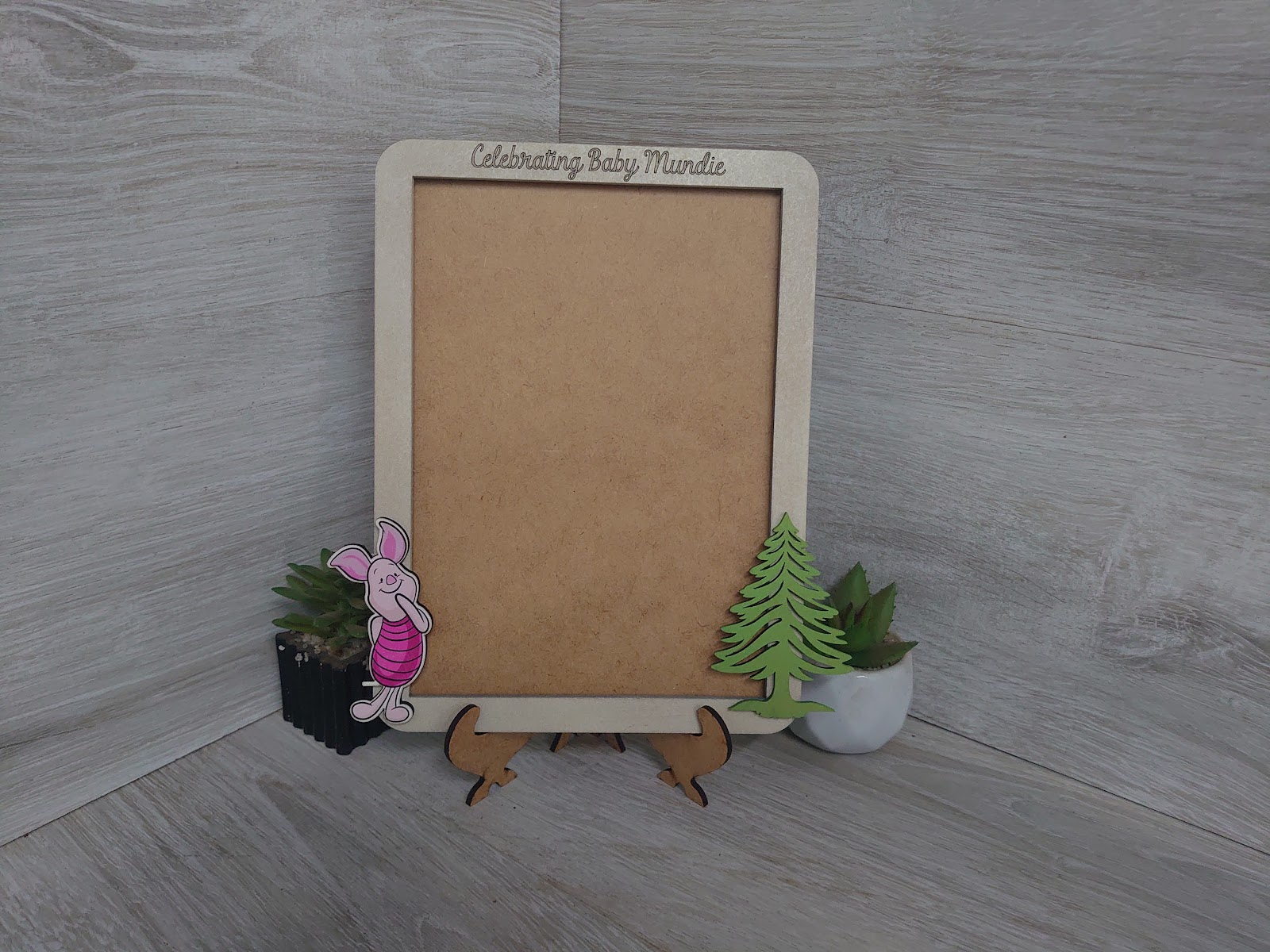 Baby shower guestbook frame