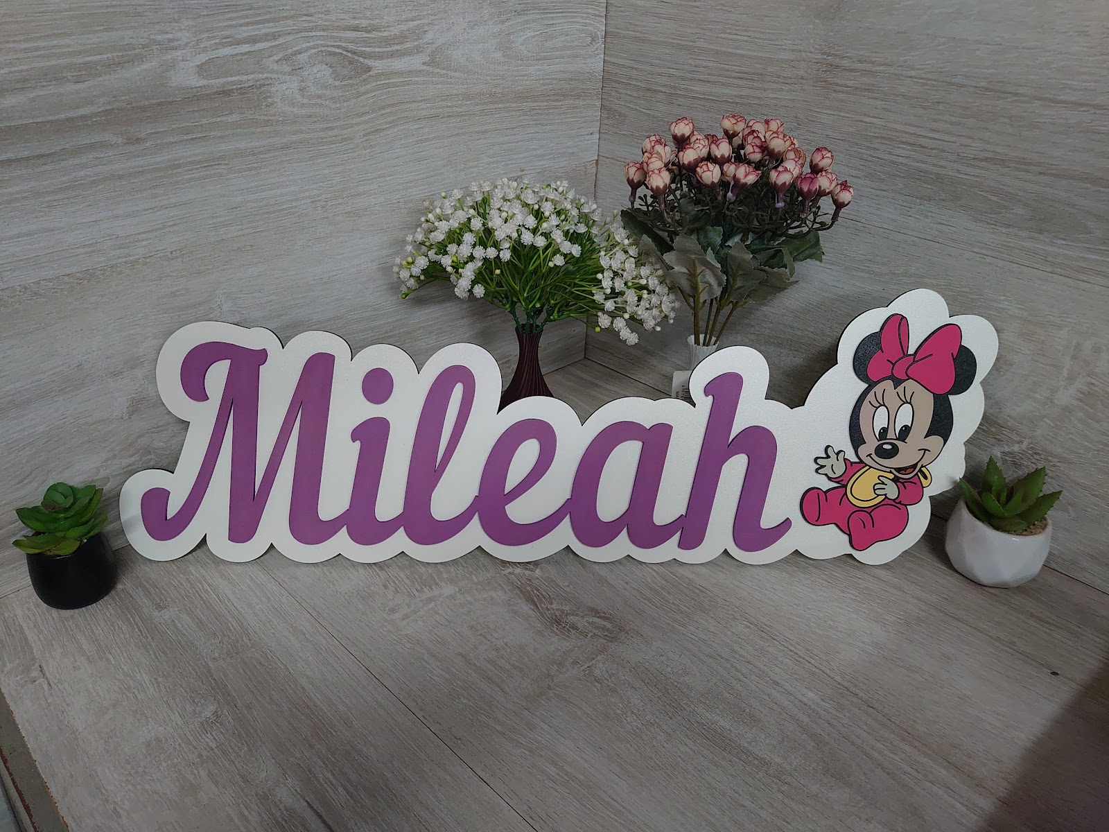 Painted nursery name sign